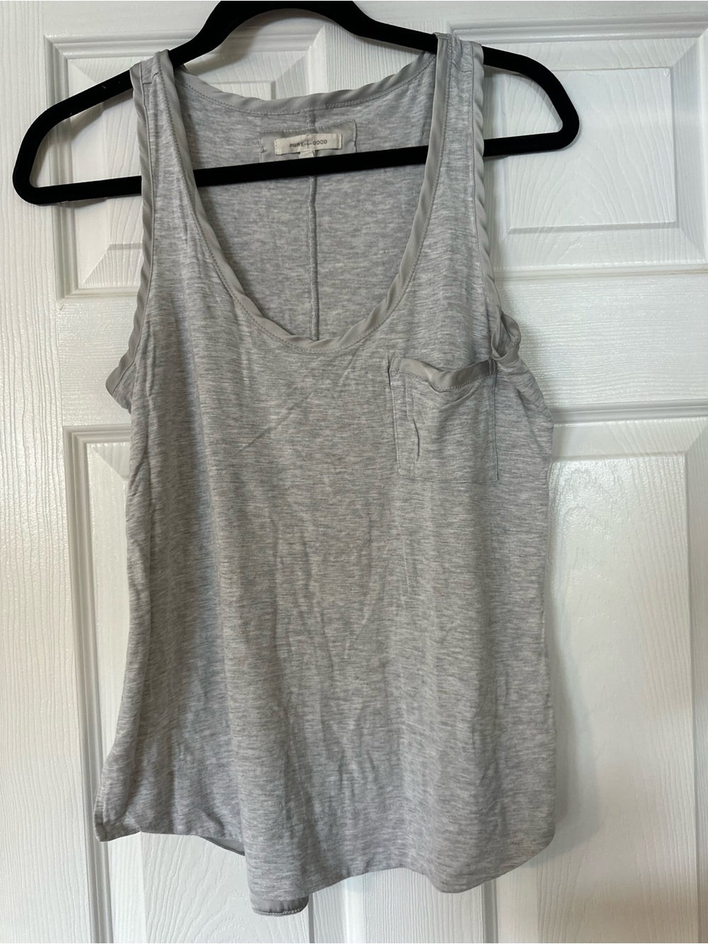 Pure + Good by Anthropologie Gray Sleeveless Tank Top